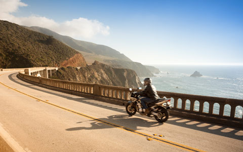 Scenic California motorcycle rides