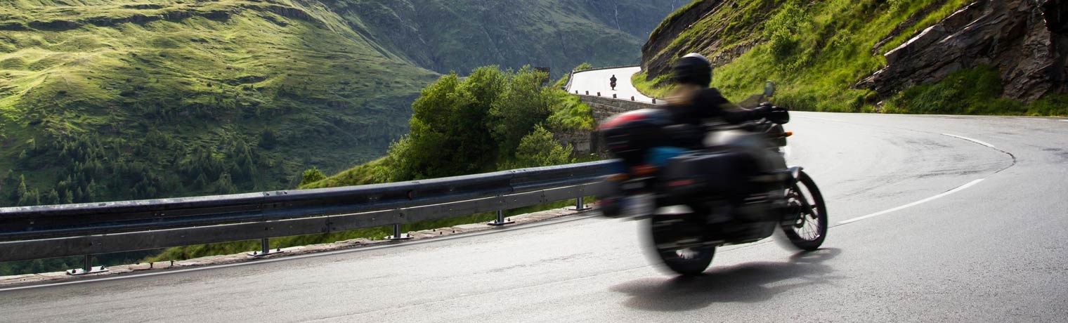 riding a motorcycle in windy conditions