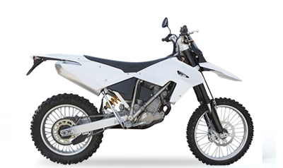 white dirt-bike