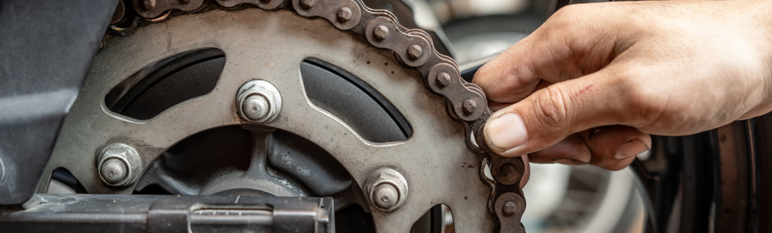Photo of motorcycle belt chain