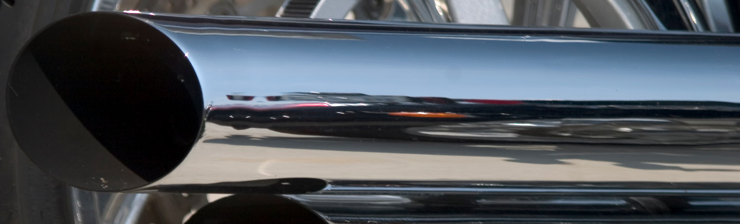 Photo of a motorcycle exhaust pipe